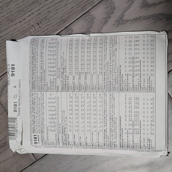 3/ $20 uncut sewing patterns - Picture 2 of 2